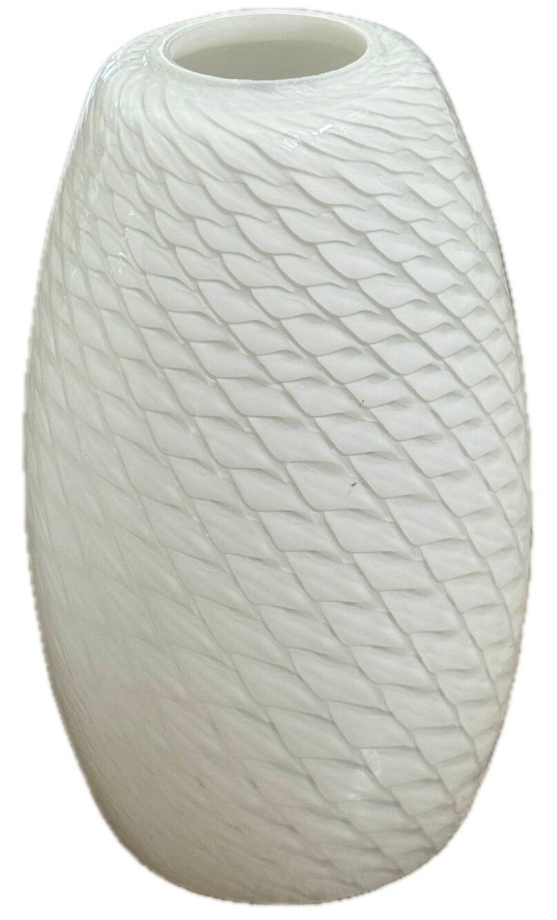 Glass Shade Pendant Lamp White Swirl Textured 1.75" Top Opening 8" Tall - 1 or 2